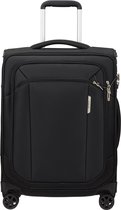 Samsonite Koffer Met Laptopvak - Respark Spinner 55/20 Strict (Handbagage) - Ozone Black - 43 l - 2.4 kg