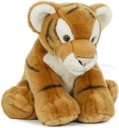 Pluche tijger knuffel 30 cm speelgoed- Tijgers wilde dieren/knuffeldieren/knuffels voor kinderen