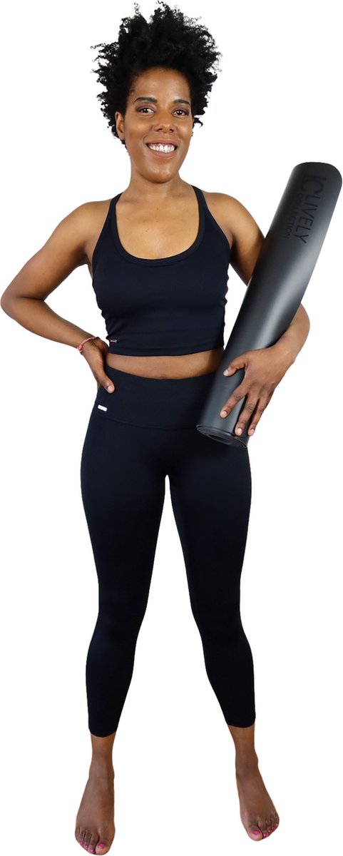Sportkleding - sportset dames- fitnessset- fitnesskleding- yogawear - yogaet - sportset zwart - Extra Small / XS