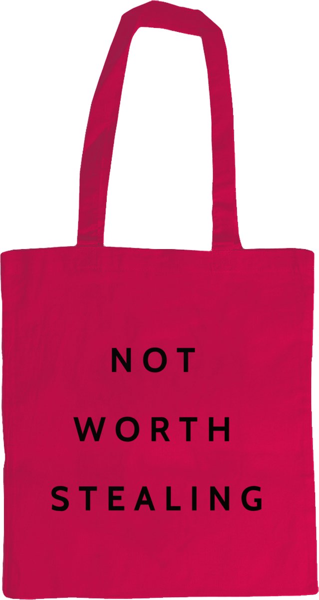 Not Worth Stealing - Tas -OddityPieces - ODD Bags – Fel Rood
