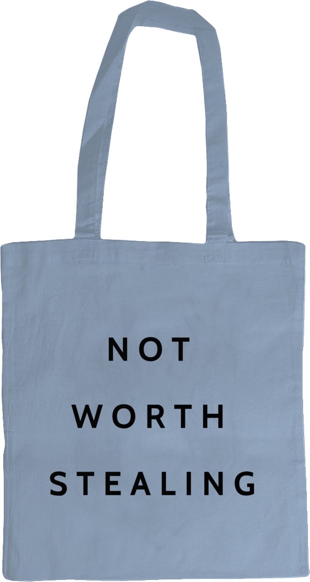 Not Worth Stealing - Tas - OddityPieces - ODD Bags – Lichtblauw