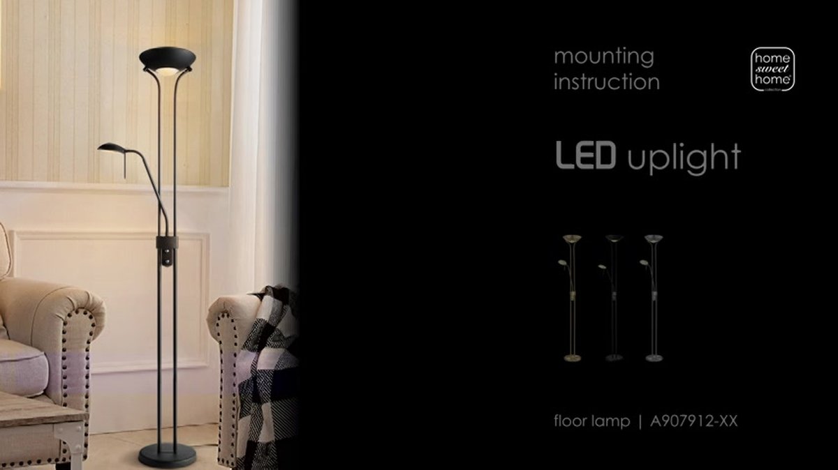 Home Sweet Home Classic floor lamp - With G9 reading light