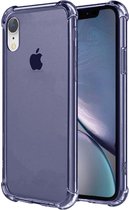 Smartphonica iPhone Xr transparant siliconen hoesje - Donkerblauw / Back Cover geschikt voor Apple iPhone XR