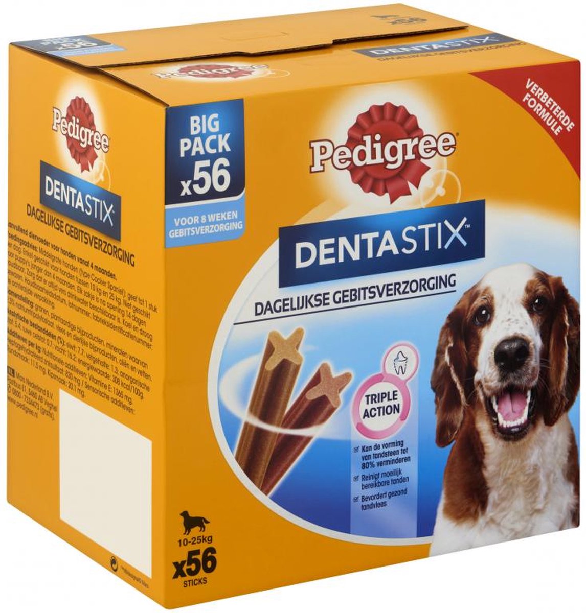 Pedigree - Dentasticks - Big Pack - Medium 10-25 kg - 56 stuks