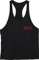 Gladts - Halter shirt - Tank top mannen - Maat M - Rood logo - Tanktop heren - Tanktop heren fitness - Tanktop heren bodybuilding - Halter shirt mannen