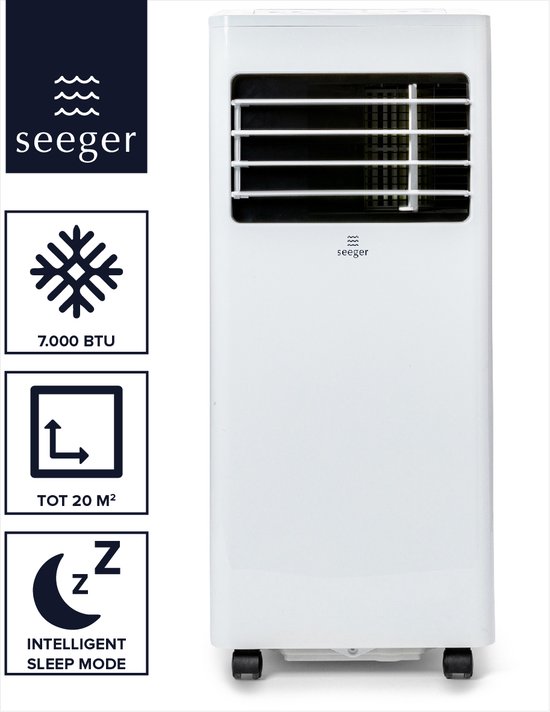 SEEGER Mobile Airco SAC7000 - Climatisation - Kit d'installation inclus -  Pour chambre... | bol.com