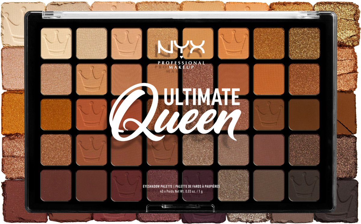 Goedkoopste NYX Professional Makeup Ultimate Queen 40 Pan Shadow Palette - UUSP03 - Oogschaduw palette