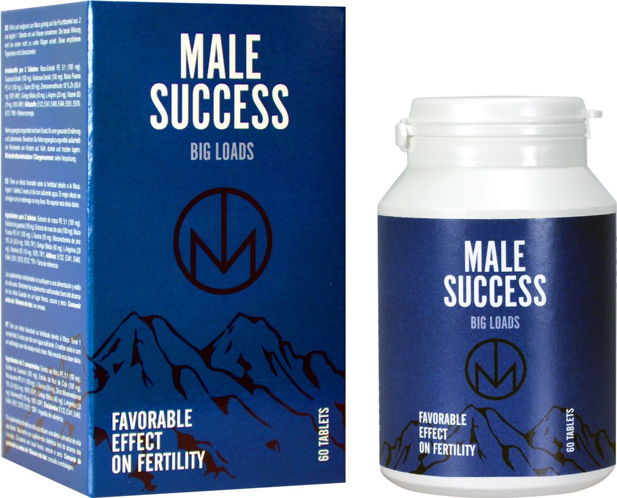 Goedkoopste Male Success - Big Loads - Zaadproductie - 60 tabletten