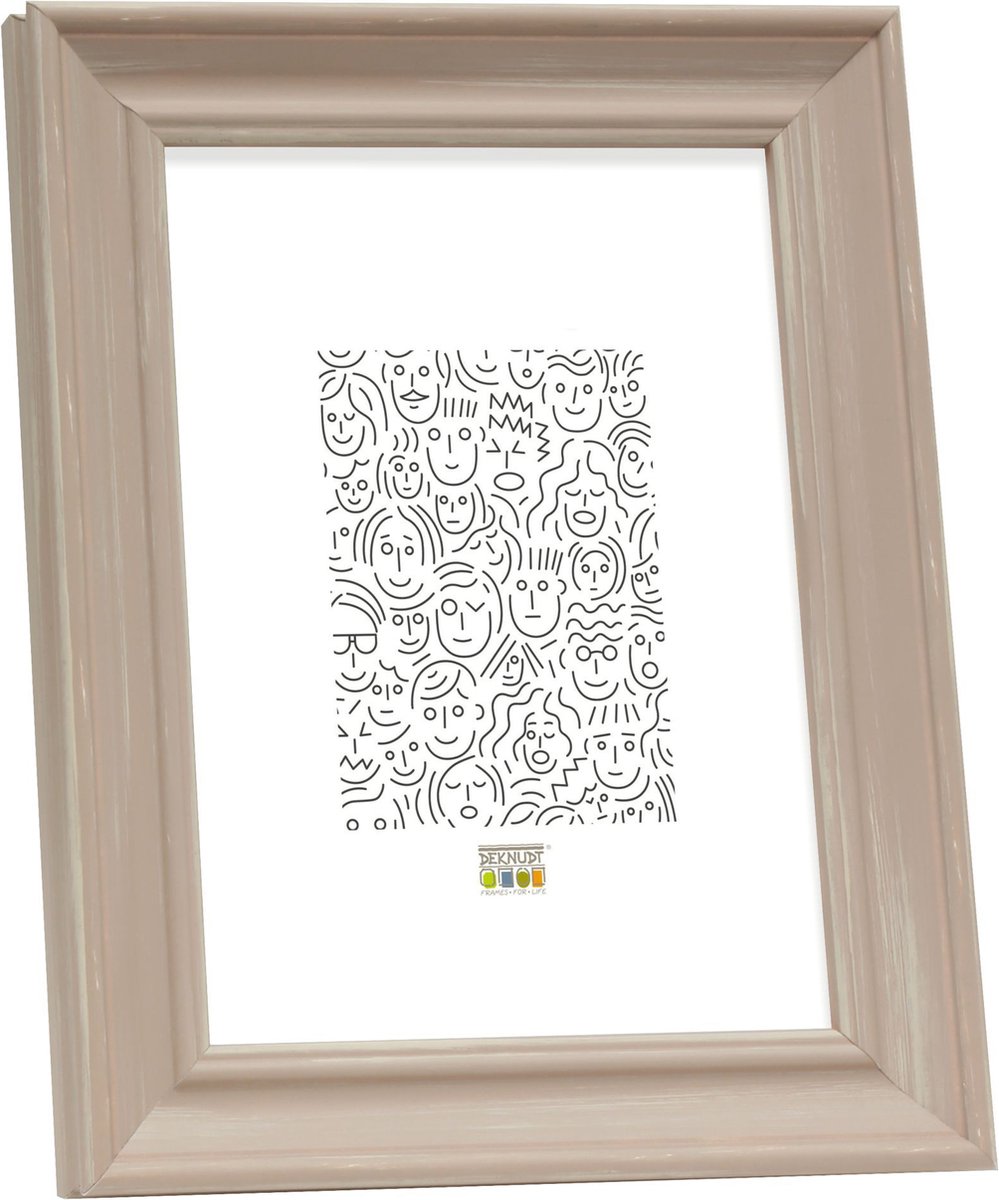 Deknudt Frames fotolijst S46LF3 - beige - landelijk - foto 15x20 cm