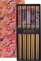 Tokyo Design Studio - Chopsticks Set - Eetstokjes Hout - Sakura - 5 paar