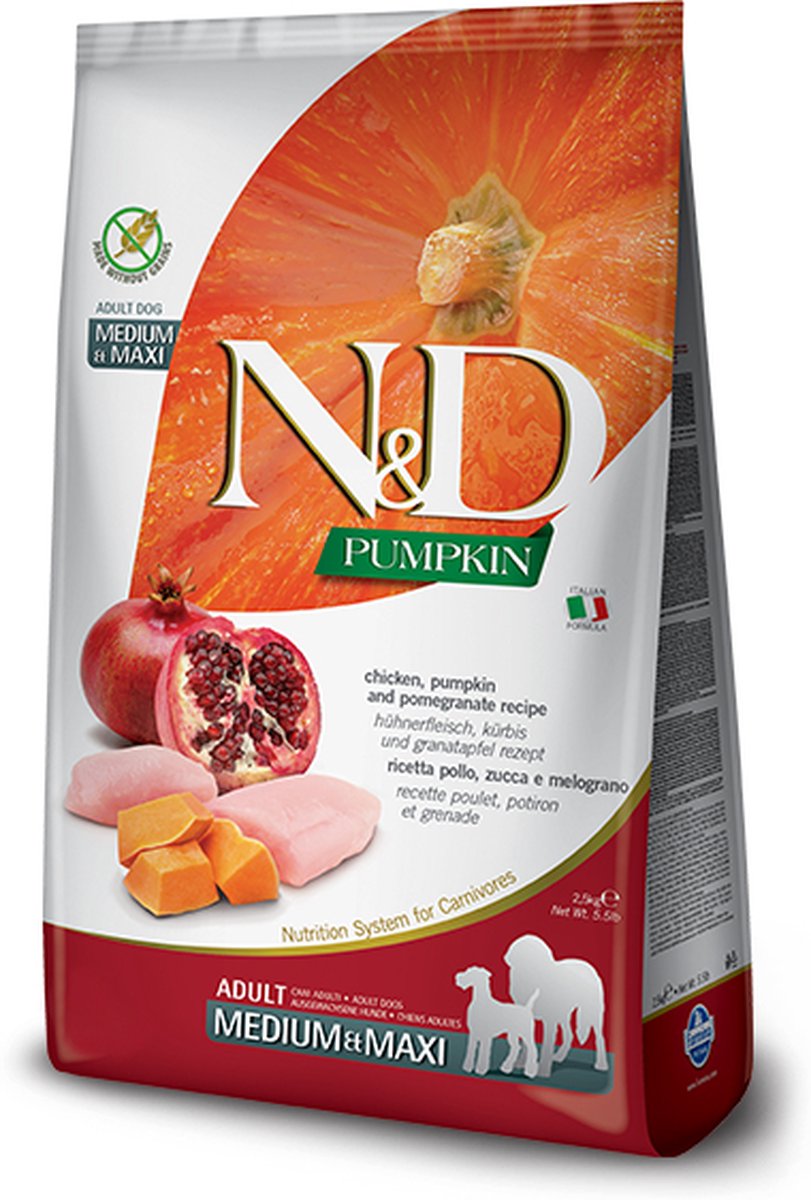Farmina N&D Pumpkin hondenvoeding Kip medium/maxi 12 kg