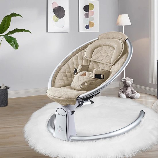 Berceau Électrique Multifonctionnel OZLMBERN Pour Bébé - Balancement, Musique, Minuterie - 0-36 Mois