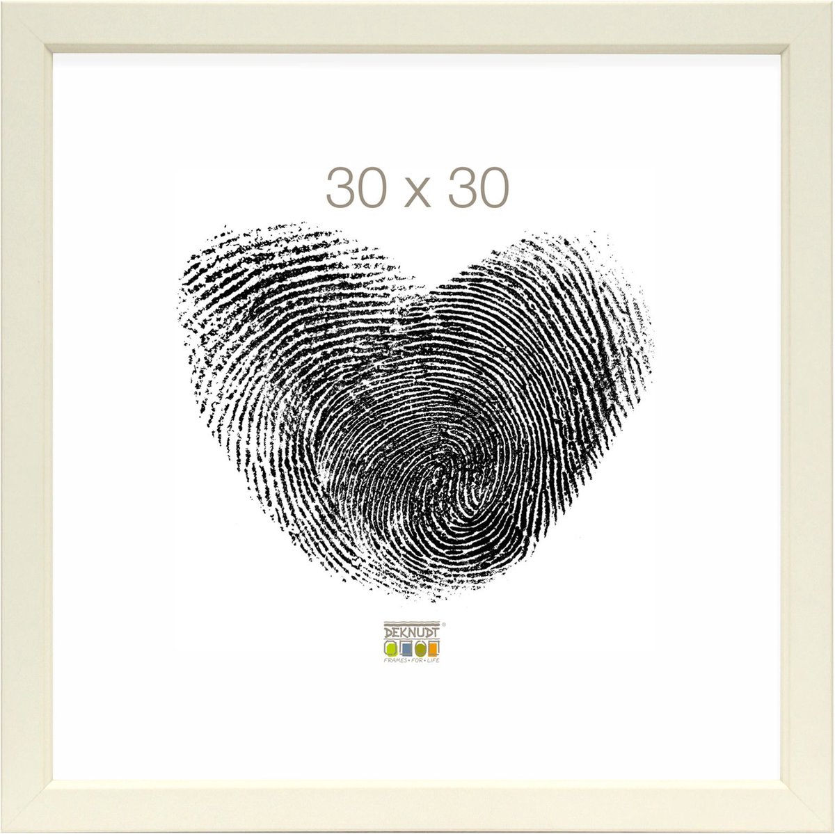 Deknudt Frames fotolijst S45DK1 - ecru - voor foto 30x30 cm