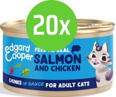 Edgard & Cooper Adult Chunks Salmon & Chick 85 gram - 20 blikjes