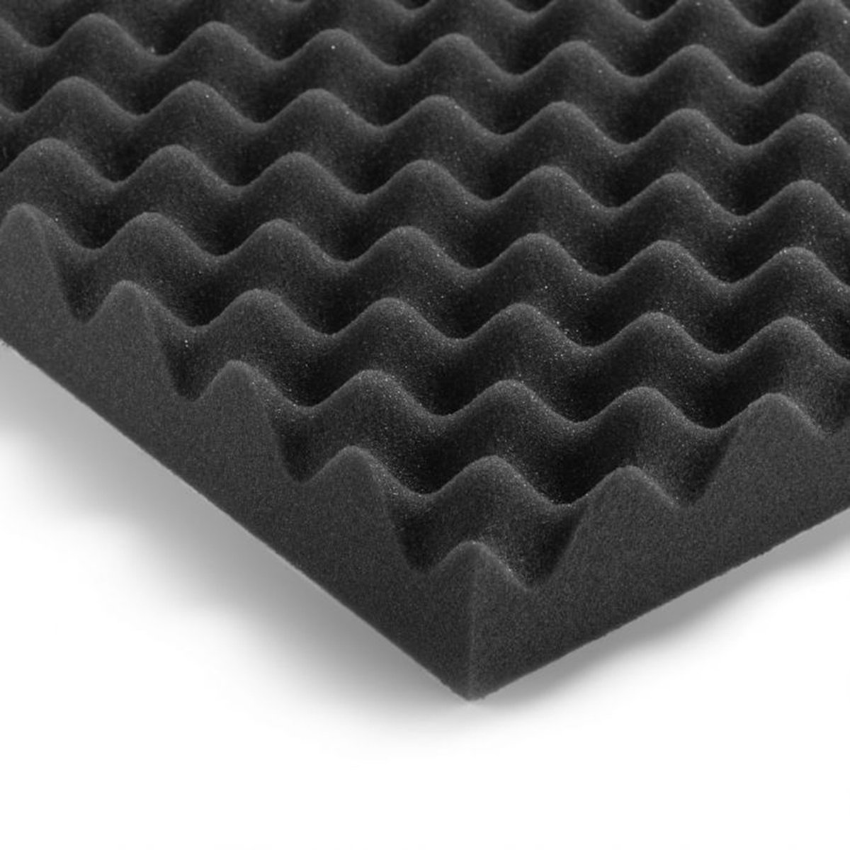 Noppenschuim - Zelfklevend - Akoestische panelen - 1 Stuk - zwart - 50x50cm - Geluidsisolatie - Noppenmatras