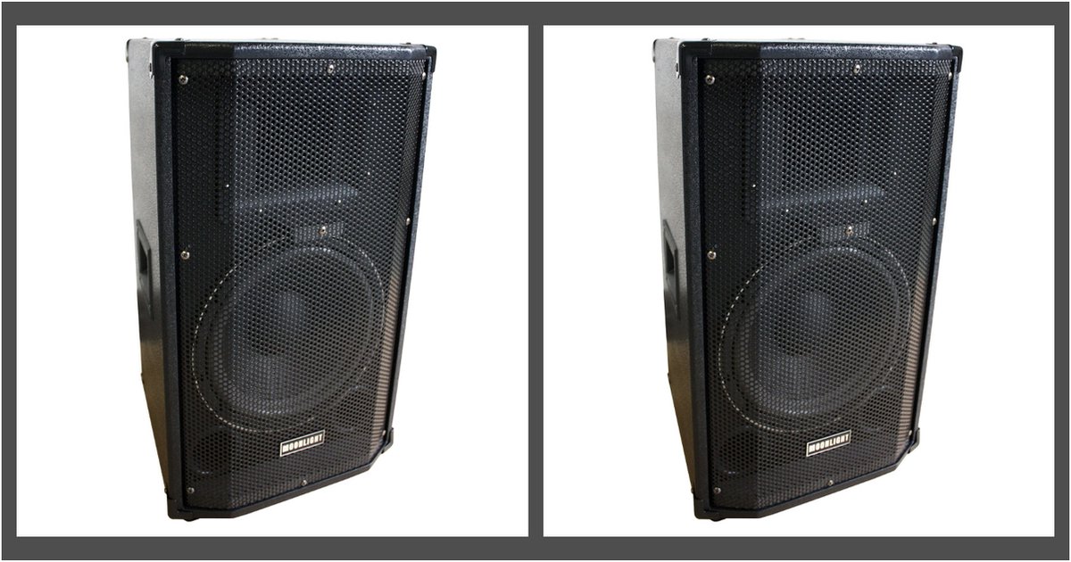 DJ,Disco, speaker set luidsprekers (SET PRIJS!) 400W Max vermogen/10 inch woofer - Moonlight