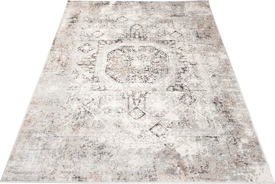 Eyecatcher Valley Tapis Salon Chambre Grijs Design Atmosphère de Vie Intérieure Moderne Trendy Durable Haute Qualité Tapis Taille – 200x300