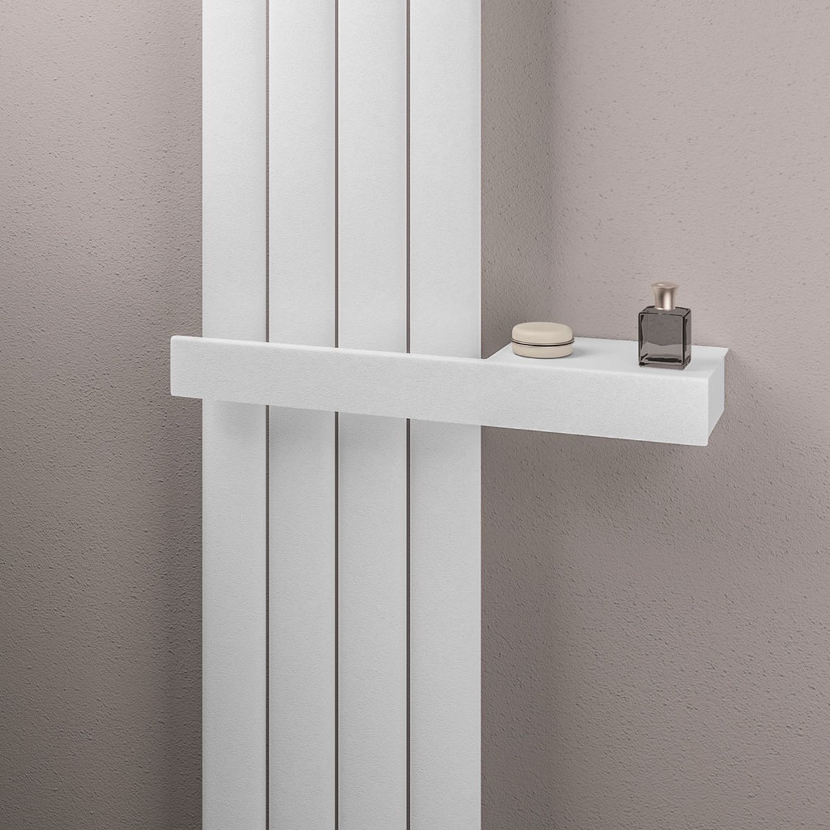 Eastbrook- Multifunctionele handdoekhanger Mat Wit 50cm rechts