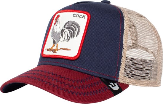 Casquette Trucker Goorin Bros All American Rooster - Bleu Rouge