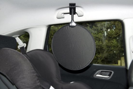 MyBuggyBuddy Sunshade - Zonnescherm - Makkelijke Installatie - Past In De Auto - Plat Opvouwbaar - Zwart van MyBuggyBuddy — afbeelding 2
