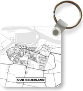 Sleutelhanger - Uitdeelcadeautjes - Plattegrond - Stadskaart - Oud-Beijerland - Kaart - Plastic