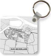 Sleutelhanger - Uitdeelcadeautjes - Plattegrond - Stadskaart - Oud-Beijerland - Kaart - Plastic