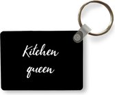 Porte-clés - Citations - Kitchen Queen - Femme - Protecteur d'induction - Plaque à induction - Distribution de cadeaux - Plastique