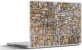 Laptop sticker - 11.6 inch - Mondriaan - Kunst - Oude meesters - 30x21cm - Laptopstickers - Laptop skin - Cover