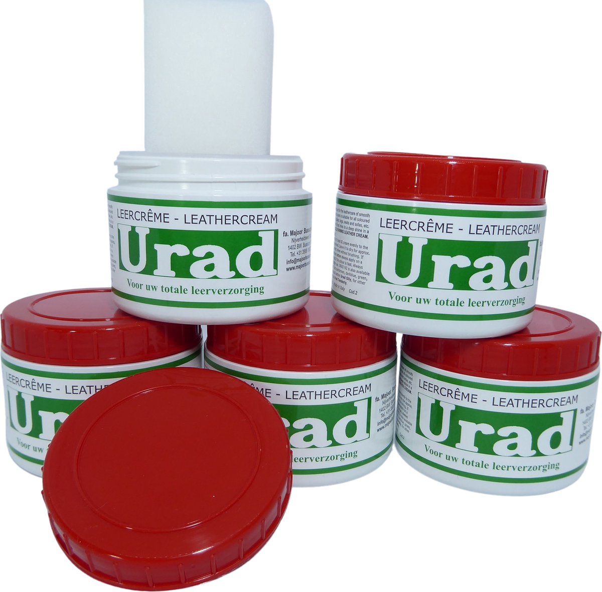 URAD N2 Leder creme zelfglanzend - Rood - 950 gram