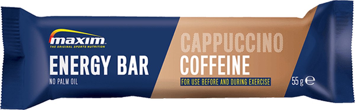 Maxim Energy Bar - 15 x 55g - Energierepen - Sportvoeding - Cappuccino Caffeine