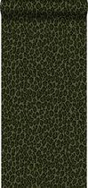 ESTAhome behangpapier panterprint donkergroen - 139153 - 0,53 x 10,05 m