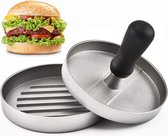 Hamburgerpers - Hamburgermaker aluminium - Antiaanbaklaag - BBQ Accesoires - Burger Press - Kookgerei - Hamburger Maker