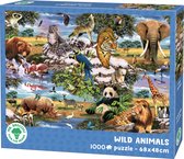 Mr. Broccoli Puzzel 1000 Stukjes Volwassenen - Wild Animals - Legpuzzel Wilde Dieren - FSC® - 68 x 48 cm