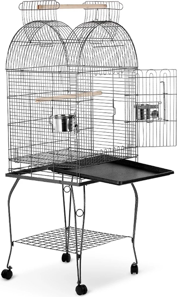 Cage à oiseaux Polaza® - Cage à perroquet - Avec bâton Sur