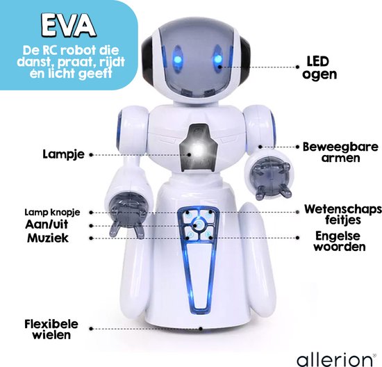 GILOBABY Robot voor kinderen, op afstand bestuurde robot, RC-robot met led- ogen en muziek, kinderspeelgoed, cadeau voor meisjes, verjaardag vanaf 3 jaar, roze