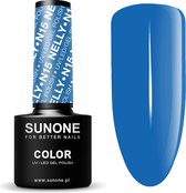 SUNONE UV/LED Hybride Gellak 5ml. – N15 Nelly - Blauw - Glanzend - Gel nagellak