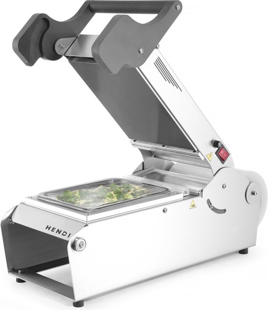 Hendi Handmatige Traysealer - Professionele Sealer - 230V / 700W - 24,7x63,7x(H)25,8cm