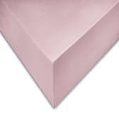Luxe Katoen/Satijn Lits-jumeaux Hoeslaken Roze | 160x200 | Subtiel Glazend En Zijdezacht | Ademend En Juiste Pasvorm
