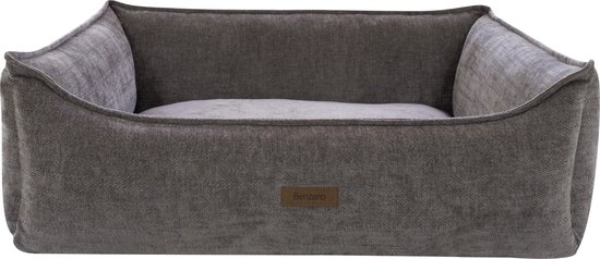 Benzano - Hondenmand - Exclusive - Wasmachine wasbaar - Schuimvulling - Grijs/Taupe - 80 CM