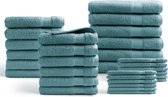 Ensemble de serviettes 30 pièces - Hotel Collection - 100% coton 500 GSM - bleu denim