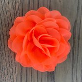 Leuke bloem (roos) op Clip - Neon Oranje