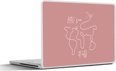 Laptop sticker - 15.6 inch - Spreuken - Quotes - Let's see it all - Vliegtuig - 36x27,5cm - Laptopstickers - Laptop skin - Cover