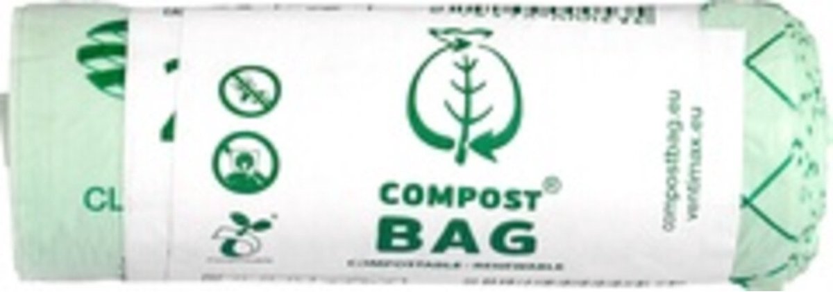 6x Compost Bag Afvalzak Composteerbaar 10 liter 20 stuks