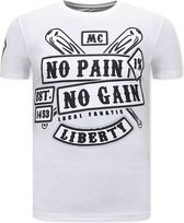 T-shirts pour hommes avec imprimé - Sons of Anarchy MC - Wit