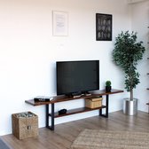 tv meubel/ industrieel / massief hout / tv kast