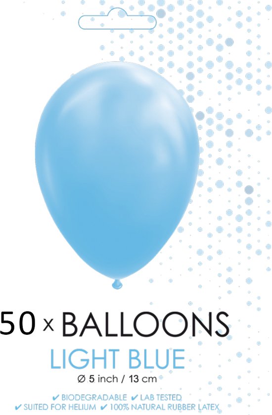 Inclusief ballonnen: 4 Doorzichtige   ballon blokken dozen baby blauw.