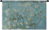 Wandkleed - Wanddoek - Van Gogh - Amandelbloesem - Oude meesters - Kunst - Vintage - 60x40 cm - Wandtapijt