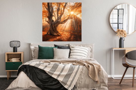 Affiche Arbre - Nature - Automne - 100x100 cm XXL