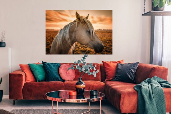 Affiche Cheval - Animaux - Portrait - 120x80 cm