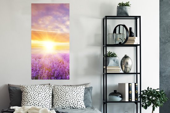Affiche Lavande - Soleil - Ciel - Nature - 60x120 cm